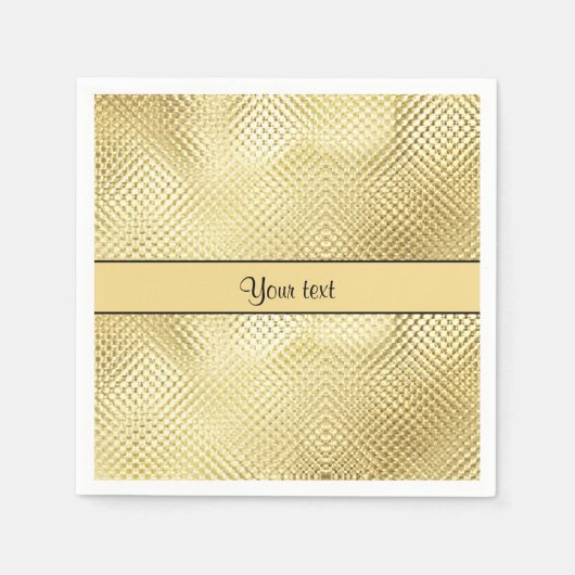 Elegant Gold Serviette (Vorderseite)