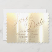 Elegant Gold Shiny Save the Date (Vorderseite)
