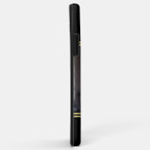 Elegant Gold Signature Monogram with Photo Case-Mate iPhone Hülle (Hinten/Rechts)