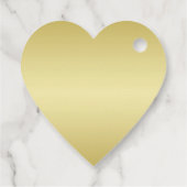 Elegant Gold Signature Monogram with Photo Geschenkanhänger (Rückseite)