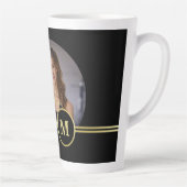 Elegant Gold Signature Monogram with Photo Milchtasse (Rechts)