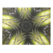 Elegant Gold Silver Kaleidoscope Weihnachtsstern Notizblock (Vorderseite)