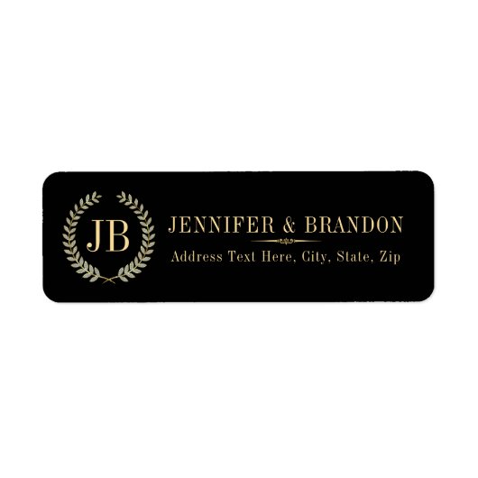 Elegant Gold & Silver Laurel Wreath (Vorne)