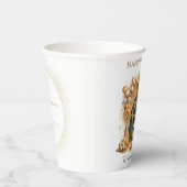 Elegant & Gold Silvester Party Paper Cups Pappbecher (Rechts)