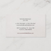 Elegant Gold Snakeskin Brown Linen Look Klasse Visitenkarte (Rückseite)