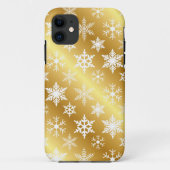 Elegant Gold Snow Flake iPhone Case (Rückseite)