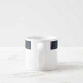 Elegant Gold Snowflake Winter Pattern Espressotasse (Rückseite)