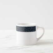 Elegant Gold Snowflake Winter Pattern Espressotasse (Rechts)