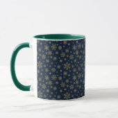 Elegant Gold Snowflake Winter Pattern Tasse (Links)