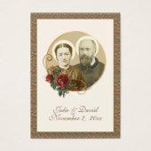 Elegant Gold St. Zelie & Louis Martin Wedding Card (Vorderseite)