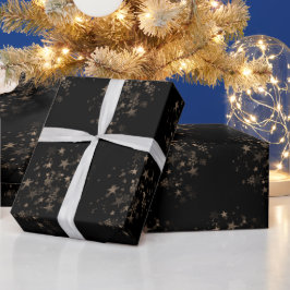 Elegant Gold Star Holiday New year Gifts  Geschenkpapier