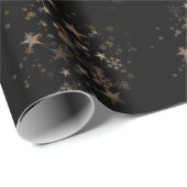Elegant Gold Star Holiday New year Gifts  Geschenkpapier (Rolleneckpunkt)