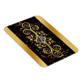Elegant Gold Star Magnet (Rechte Seite)