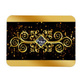 Elegant Gold Star Magnet (Horizontal)