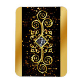 Elegant Gold Star Magnet (Vertikal)