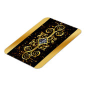 Elegant Gold Star Magnet (Linke Seite)