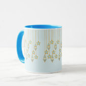 Elegant Gold Star Tasse (Vorderseite Links)