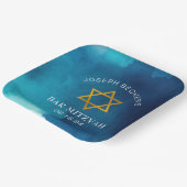 Elegant Gold Star von David Bar Mitzvah Pappteller (Gewinkelt)