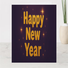 Elegant Gold Stitched Typography Classy Party Karte