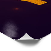 Elegant Gold Stitched Typography Classy Party Poster (Ecke)