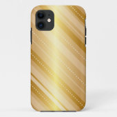 Elegant Gold Stripe iPhone Case (Rückseite)