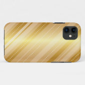 Elegant Gold Stripe iPhone Case (Rückseite (Horizontal))
