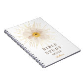 Elegant Gold Sunburst Personalized Bible Study Notizblock (Rechte Seite)