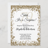 Elegant Gold Surprise 79th Birthday Invitation Einladung (Vorderseite)