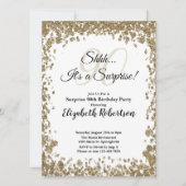 Elegant Gold Surprise 90th Birthday Invitation Einladung (Vorderseite)