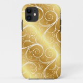 Elegant Gold Swirl iPhone Case (Rückseite)
