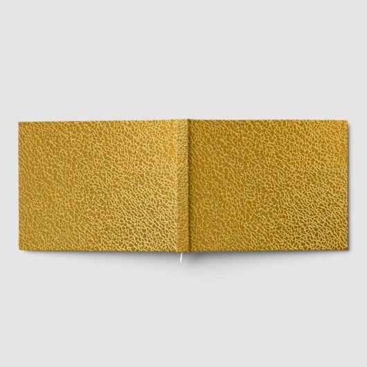 Elegant Gold Texture 10.5" x 8.25" Gästebuch (Voll)