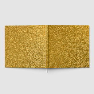 Elegant Gold Texture 12" x 12" Gästebuch