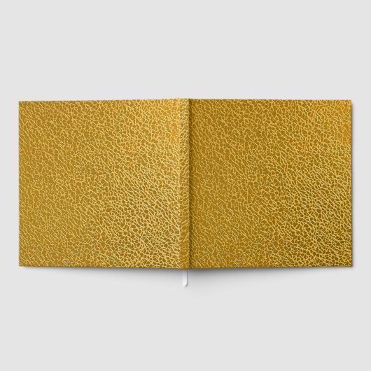 Elegant Gold Texture 12" x 12" Gästebuch (Voll)