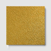 Elegant Gold Texture 12" x 12" Gästebuch (Vorderseite)