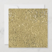 Elegant Gold Texture Black Border Monogram Name Mitteilungskarte (Rückseite)