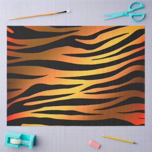 Elegant Gold Tiger Seidenpapier (Basteln)
