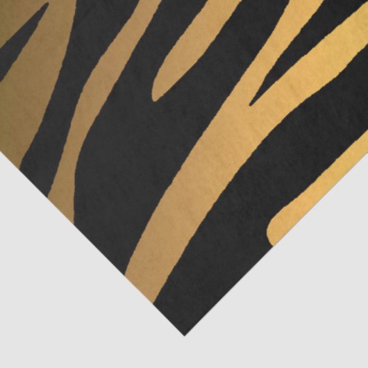 Elegant Gold Tiger Seidenpapier (Ausschnitt)