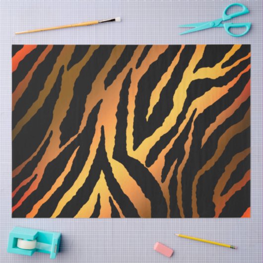 Elegant Gold Tiger Seidenpapier (Basteln)