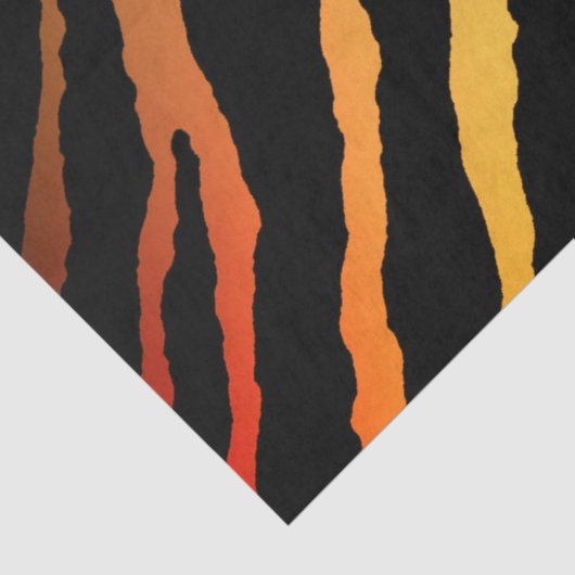 Elegant Gold Tiger Seidenpapier (Ausschnitt)