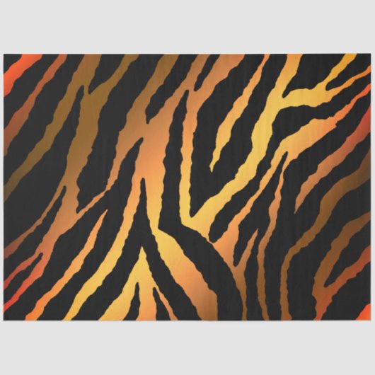 Elegant Gold Tiger Seidenpapier (Vorderseite)