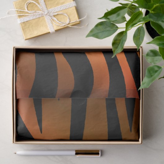 Elegant Gold Tiger Seidenpapier (Geschenk)
