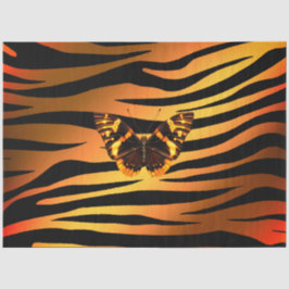 Elegant Gold Tiger Seidenpapier