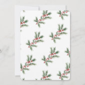 Elegant Gold-Trimmed Holiday Wedding Invitation Einladung (Rückseite)