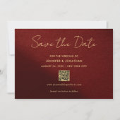 Elegant Gold Typography Script Save The Date (Vorderseite)