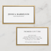 Elegant Gold Visitenkarte (Vorne/Hinten)