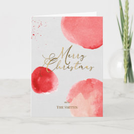 Elegant Gold Wasserfarbe Frohe Weihnachten