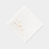 Elegant Gold We Still Do Wedding Anniversary Servietten Mit Folie (Rechts)