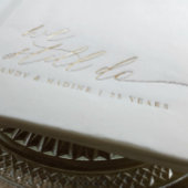 Elegant Gold We Still Do Wedding Anniversary Servietten Mit Folie