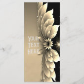 Elegant Gold Wedding Einladungen (Rückseite)