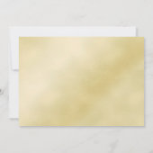 Elegant Gold Wedding Hearts Save The Date (Rückseite)